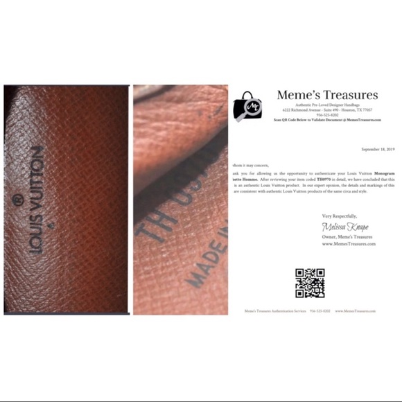 CERTIFIED AUTH. LOUIS VUITTON MONOGRAM CLUTCH - Picture 7 of 8